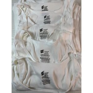 NEW Hanes Men's Tagless Tank Top 5 Pack / Size XL / Sku0158